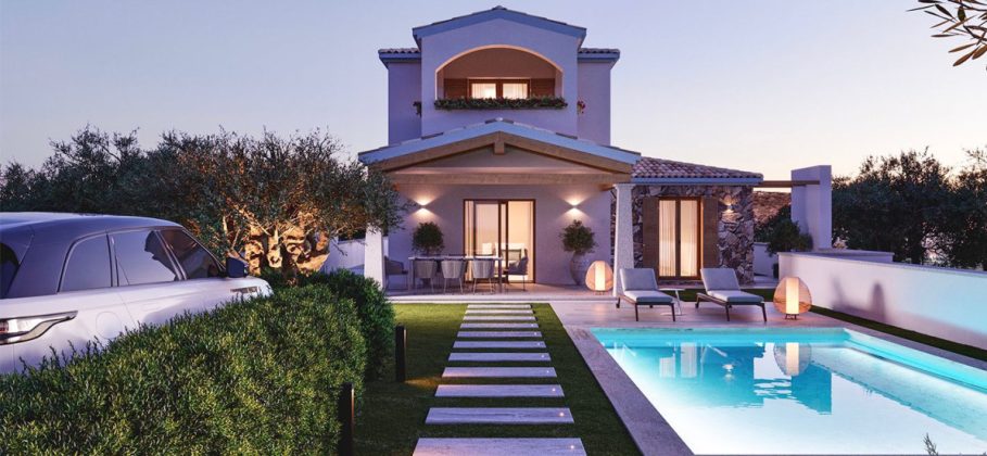 24849 Einzelstehende Villa mit privaten Pool im Zentrum von Budoni